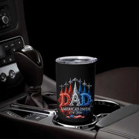 Dad USA 250th Anniversary Tumbler Cup Jet Fighter American Flag Father's Day 4th of July