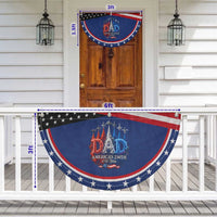 Dad USA 250th Anniversary Patriotic Fan Flag Jet Fighter American Flag Father's Day 4th of July