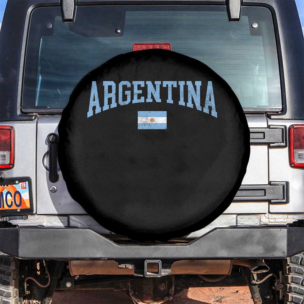 Argentina Sports Throwback Design Vintage Argentinian Flag Spare Tire Cover