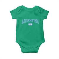 Argentina Sports Throwback Design Vintage Argentinian Flag Baby Onesie