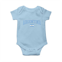 Argentina Sports Throwback Design Vintage Argentinian Flag Baby Onesie