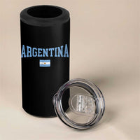Argentina Sports Throwback Design Vintage Argentinian Flag 4 in 1 Can Cooler Tumbler