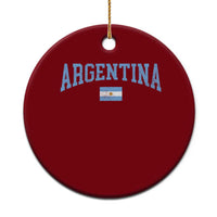 Argentina Sports Throwback Design Vintage Argentinian Flag Ceramic Ornament