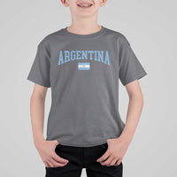 Argentina Sports Throwback Design Vintage Argentinian Flag T Shirt For Kid