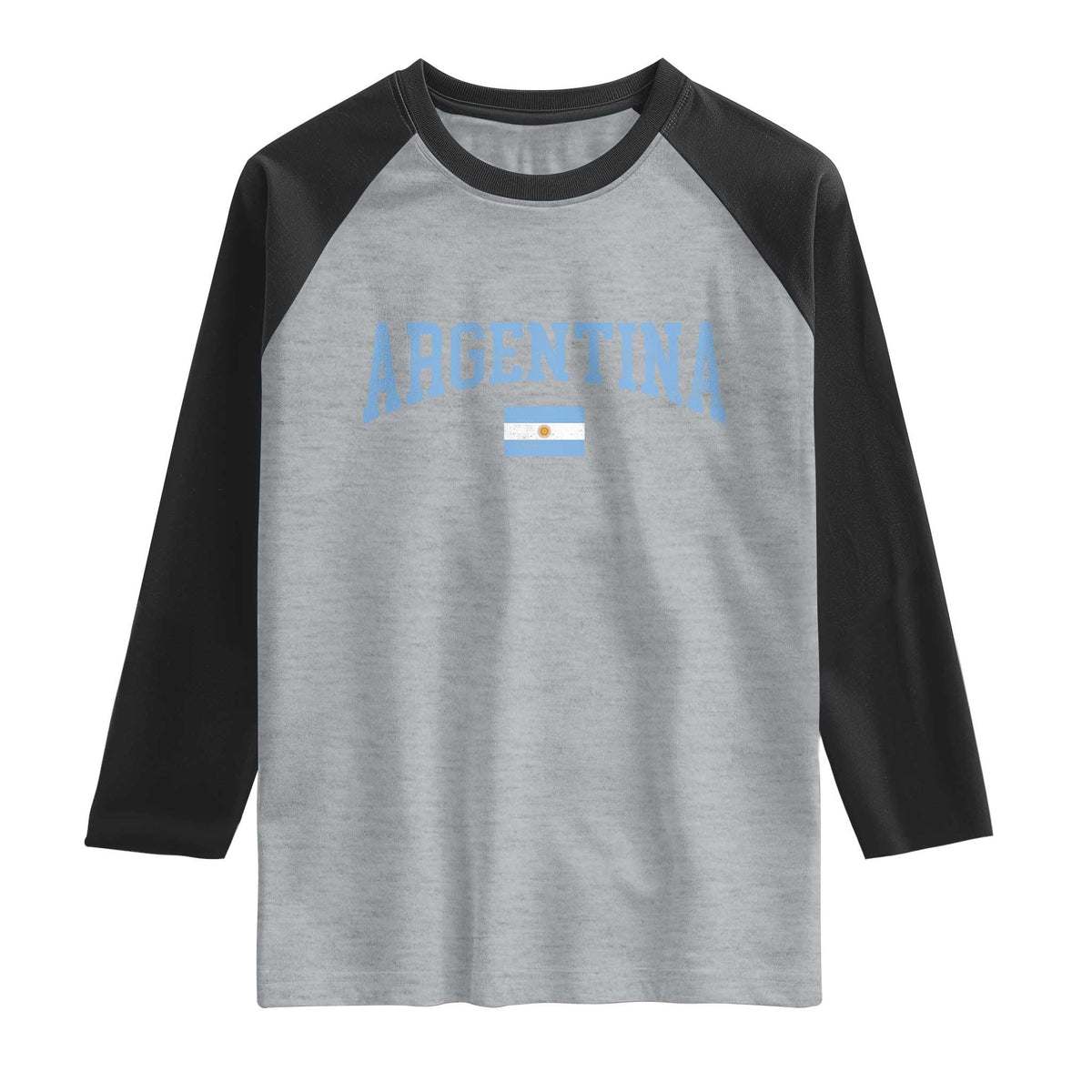 Argentina Sports Throwback Design Vintage Argentinian Flag Raglan Shirt