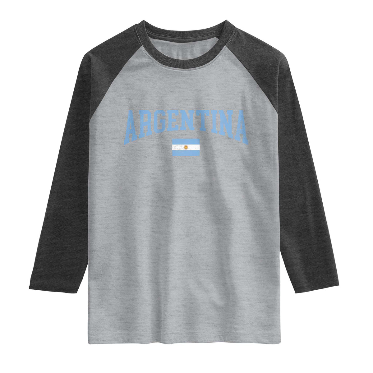 Argentina Sports Throwback Design Vintage Argentinian Flag Raglan Shirt