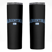 Argentina Sports Throwback Design Vintage Argentinian Flag Skinny Tumbler
