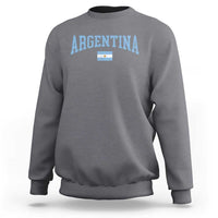 Argentina Sports Throwback Design Vintage Argentinian Flag Sweatshirt