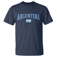 Argentina Sports Throwback Design Vintage Argentinian Flag T Shirt