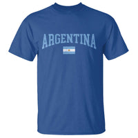 Argentina Sports Throwback Design Vintage Argentinian Flag T Shirt