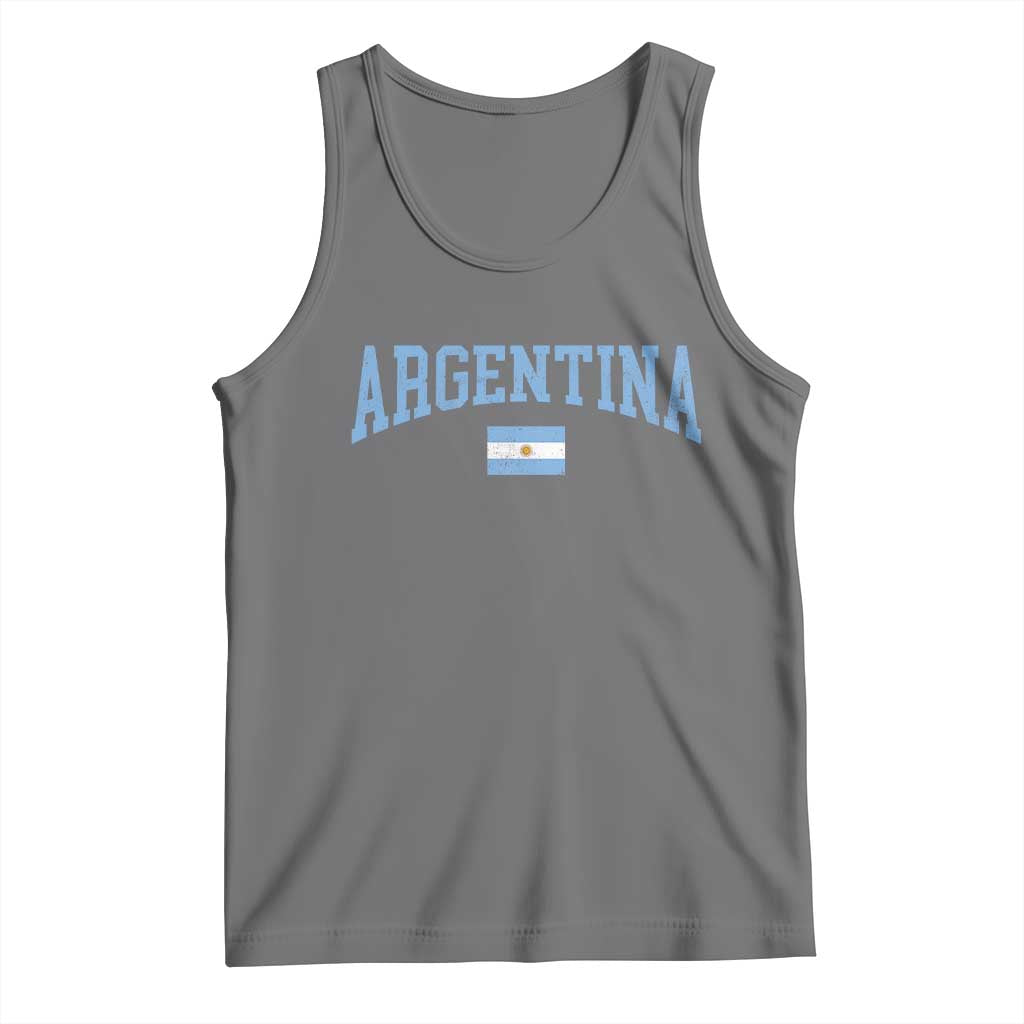 Argentina Sports Throwback Design Vintage Argentinian Flag Tank Top