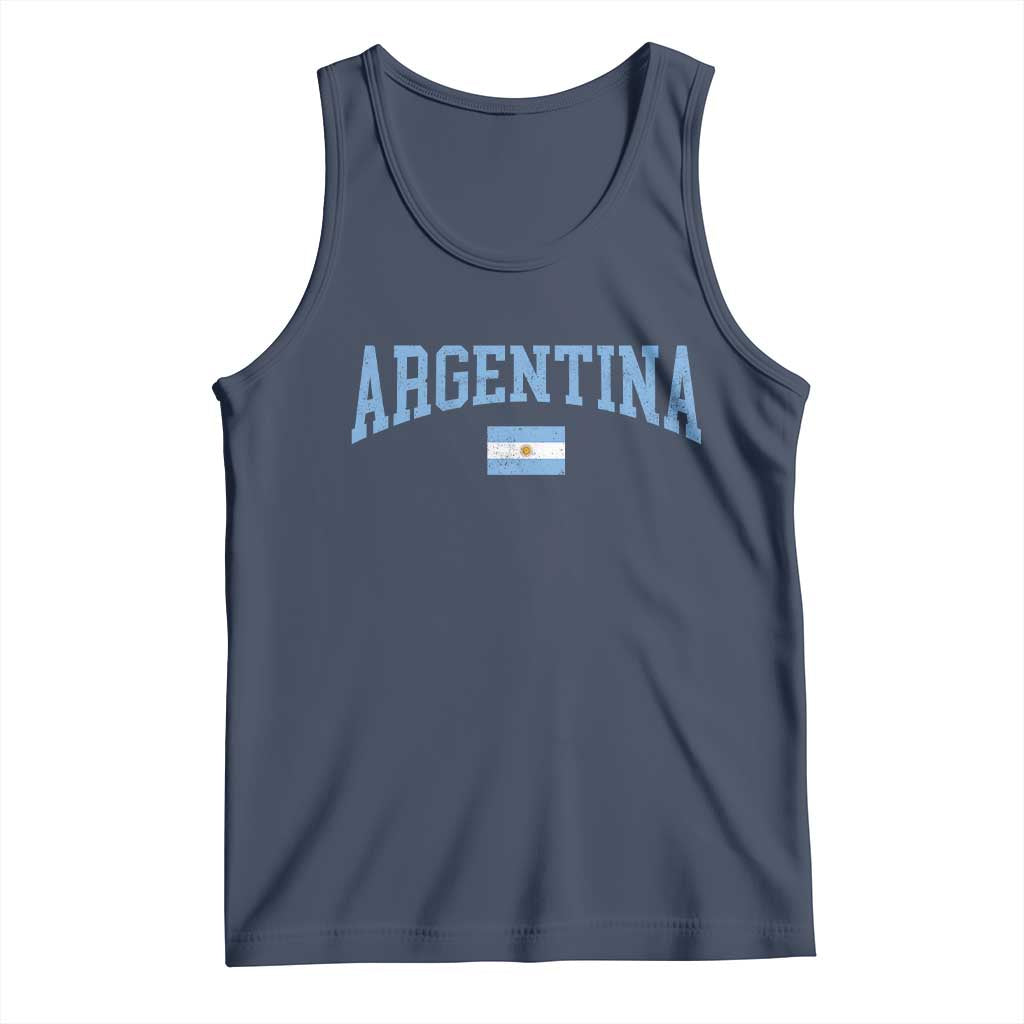 Argentina Sports Throwback Design Vintage Argentinian Flag Tank Top