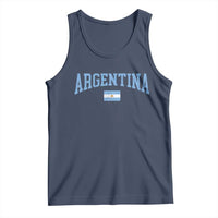 Argentina Sports Throwback Design Vintage Argentinian Flag Tank Top
