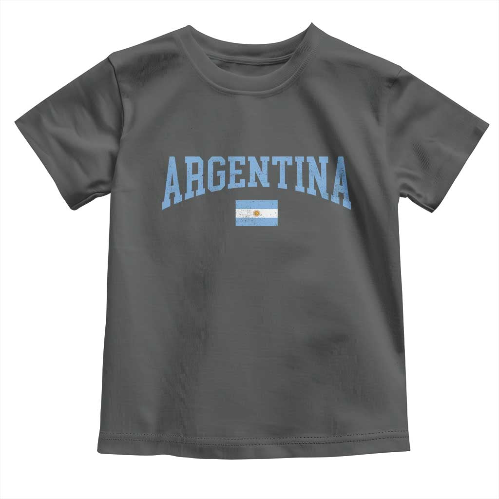 Argentina Sports Throwback Design Vintage Argentinian Flag Toddler T Shirt