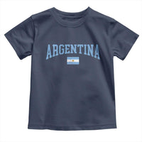 Argentina Sports Throwback Design Vintage Argentinian Flag Toddler T Shirt