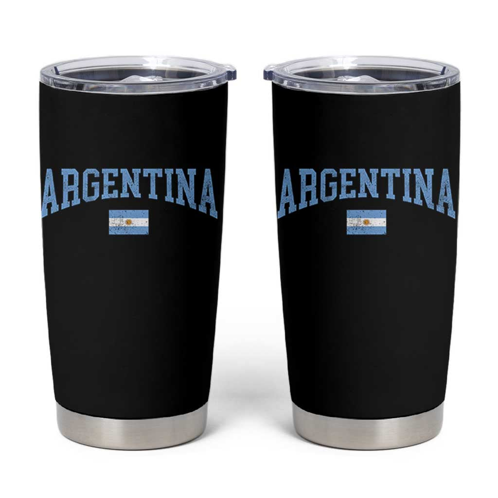Argentina Sports Throwback Design Vintage Argentinian Flag Tumbler Cup