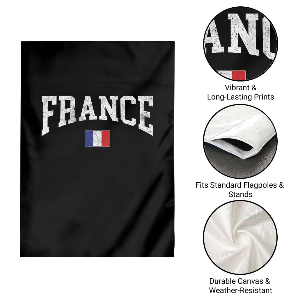 France Sports Throwback Design Vintage French Flag Garden Flag
