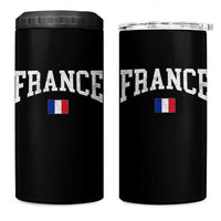 France Sports Throwback Design Vintage French Flag 4 in 1 Can Cooler Tumbler