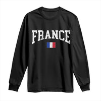 France Sports Throwback Design Vintage French Flag Long Sleeve Shirt