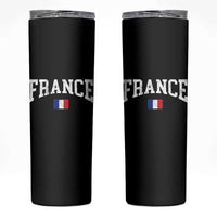 France Sports Throwback Design Vintage French Flag Skinny Tumbler