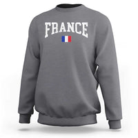France Sports Throwback Design Vintage French Flag Sweatshirt