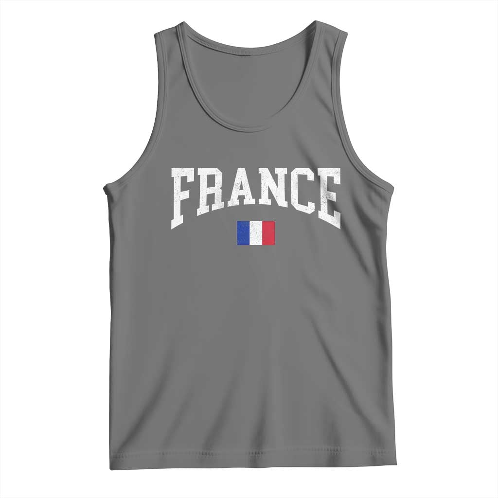 France Sports Throwback Design Vintage French Flag Tank Top
