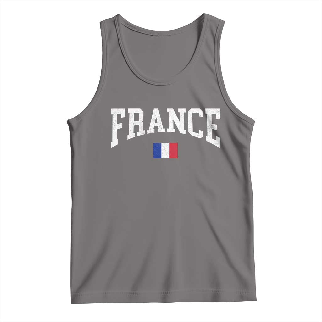 France Sports Throwback Design Vintage French Flag Tank Top