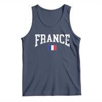 France Sports Throwback Design Vintage French Flag Tank Top