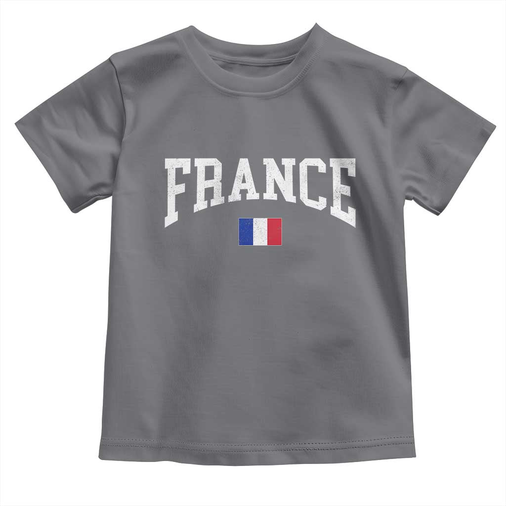 France Sports Throwback Design Vintage French Flag Toddler T Shirt