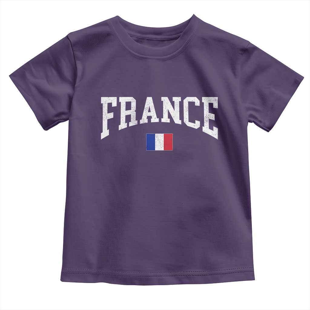 France Sports Throwback Design Vintage French Flag Toddler T Shirt