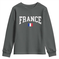 France Sports Throwback Design Vintage French Flag Youth Sweatshirt
