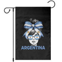 Messy Bun Argentina Pride Argentinian Girl Garden Flag