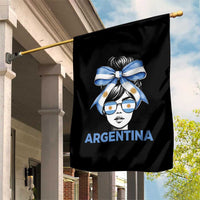Messy Bun Argentina Pride Argentinian Girl Garden Flag