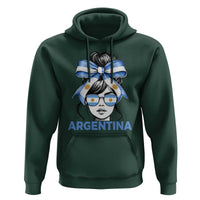 Messy Bun Argentina Pride Argentinian Girl Hoodie