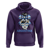 Messy Bun Argentina Pride Argentinian Girl Hoodie