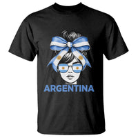 Messy Bun Argentina Pride Argentinian Girl T Shirt