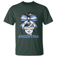 Messy Bun Argentina Pride Argentinian Girl T Shirt