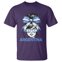 Messy Bun Argentina Pride Argentinian Girl T Shirt