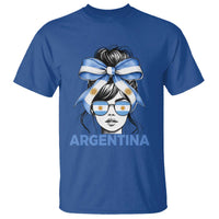 Messy Bun Argentina Pride Argentinian Girl T Shirt