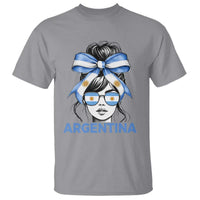 Messy Bun Argentina Pride Argentinian Girl T Shirt