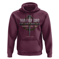 Man Of God Husband Dad Son Charlie Kirk Hoodie Vintage Christian Cross