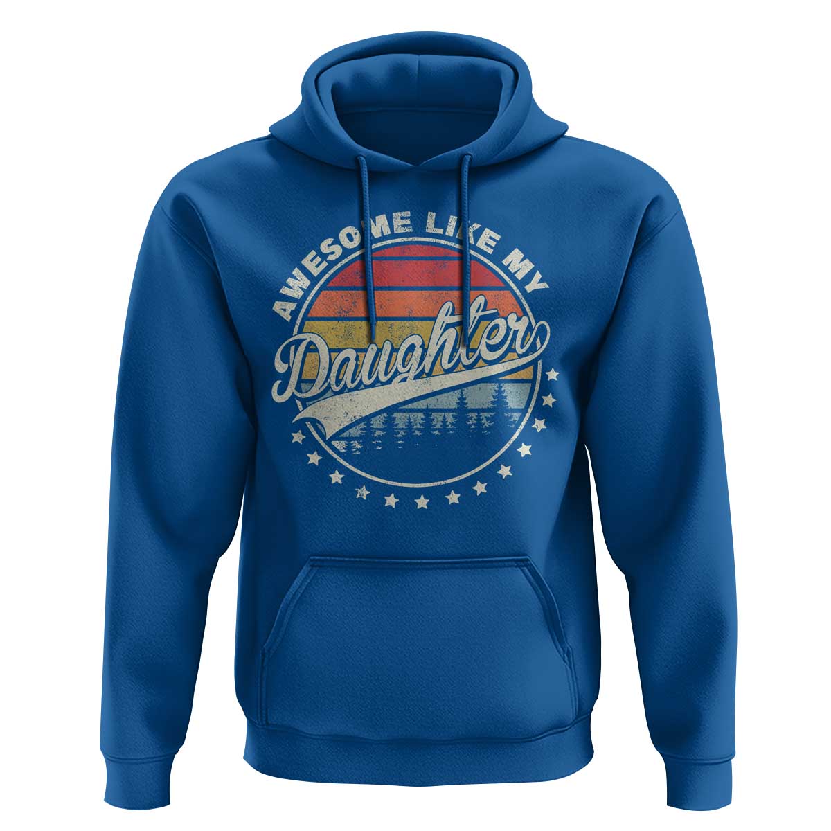 Awesome Like My Daughter Hoodie Funny Dad Quote Retro Father's Day