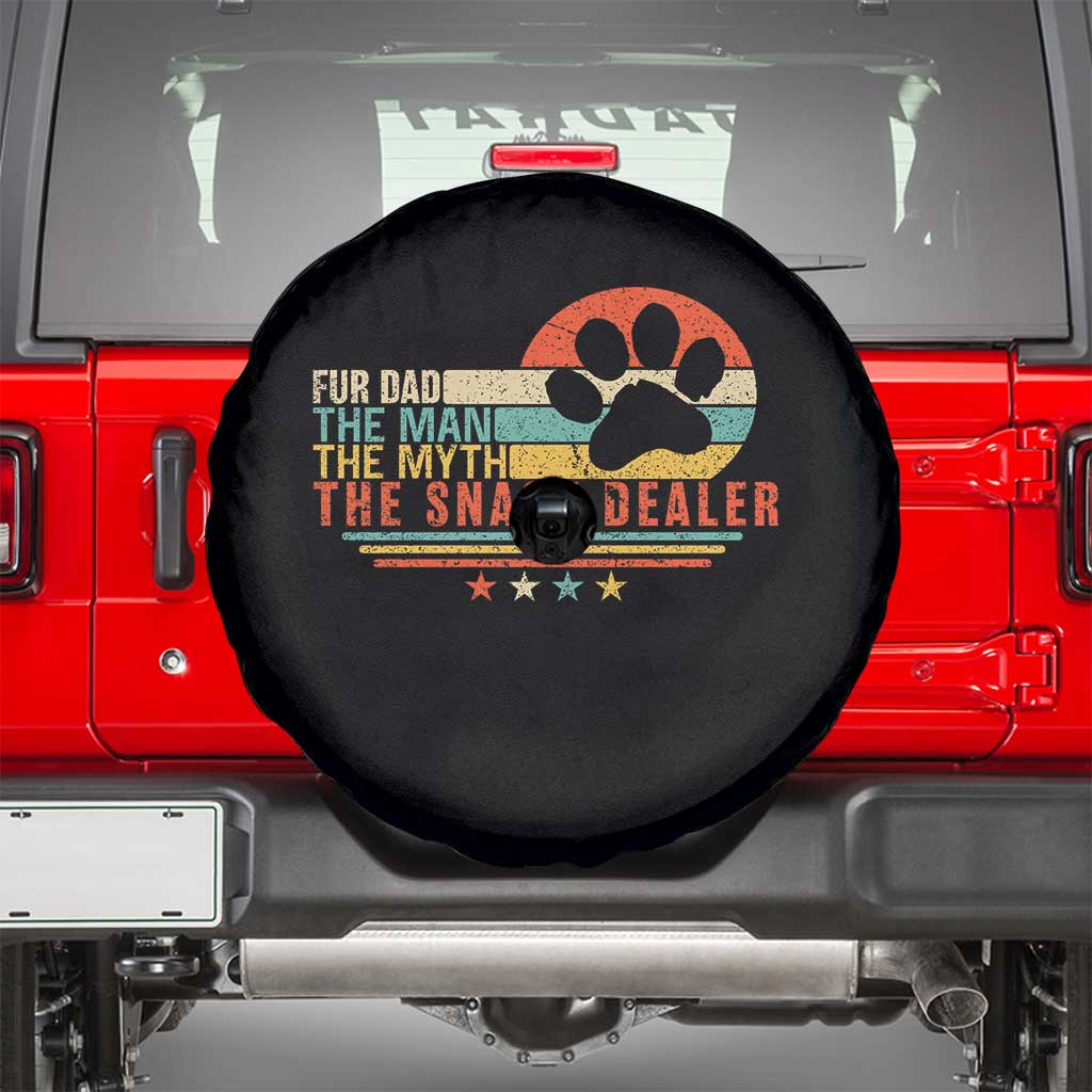 Fur Dad The Man The Myth The Snack Dealer Spare Tire Cover Dog Fathers Day