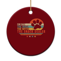 Fur Dad The Man The Myth The Snack Dealer Ceramic Ornament Dog Fathers Day