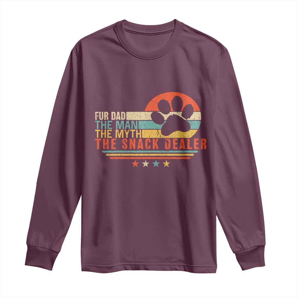 Fur Dad The Man The Myth The Snack Dealer Long Sleeve Shirt Dog Fathers Day