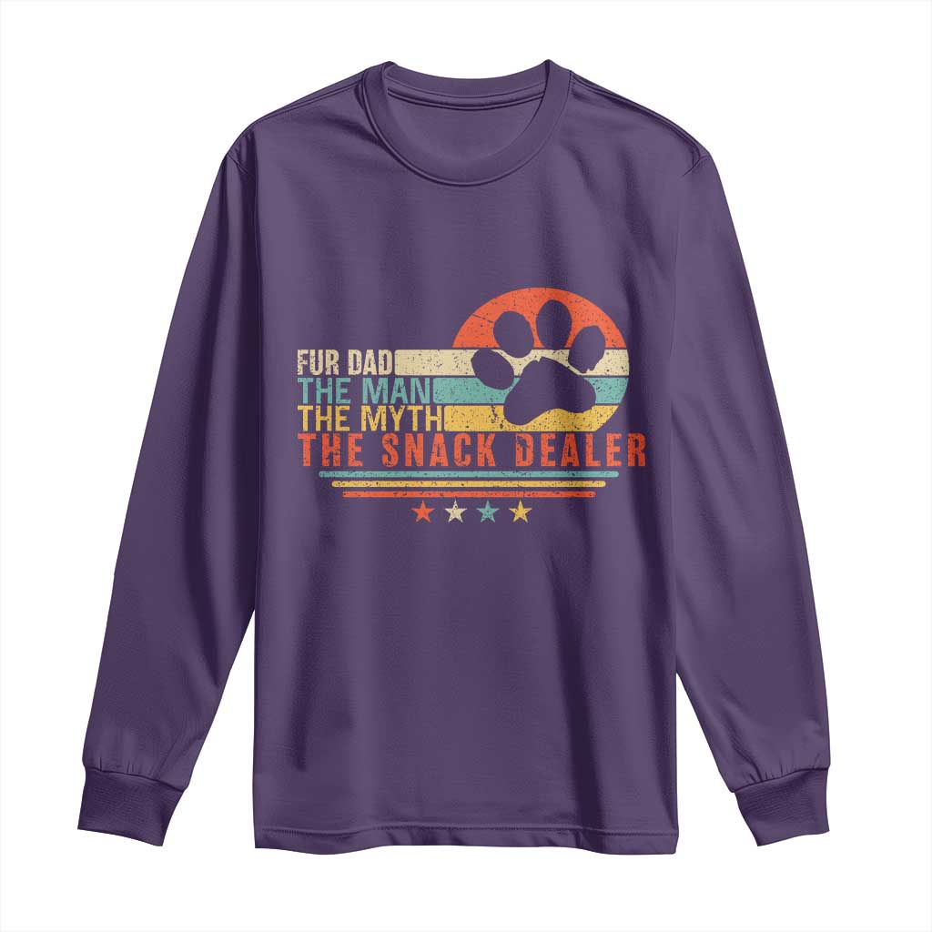 Fur Dad The Man The Myth The Snack Dealer Long Sleeve Shirt Dog Fathers Day