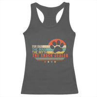 Fur Dad The Man The Myth The Snack Dealer Racerback Tank Top Dog Fathers Day