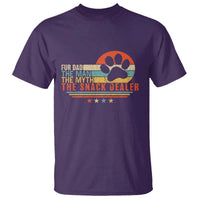 Fur Dad The Man The Myth The Snack Dealer T Shirt Dog Fathers Day