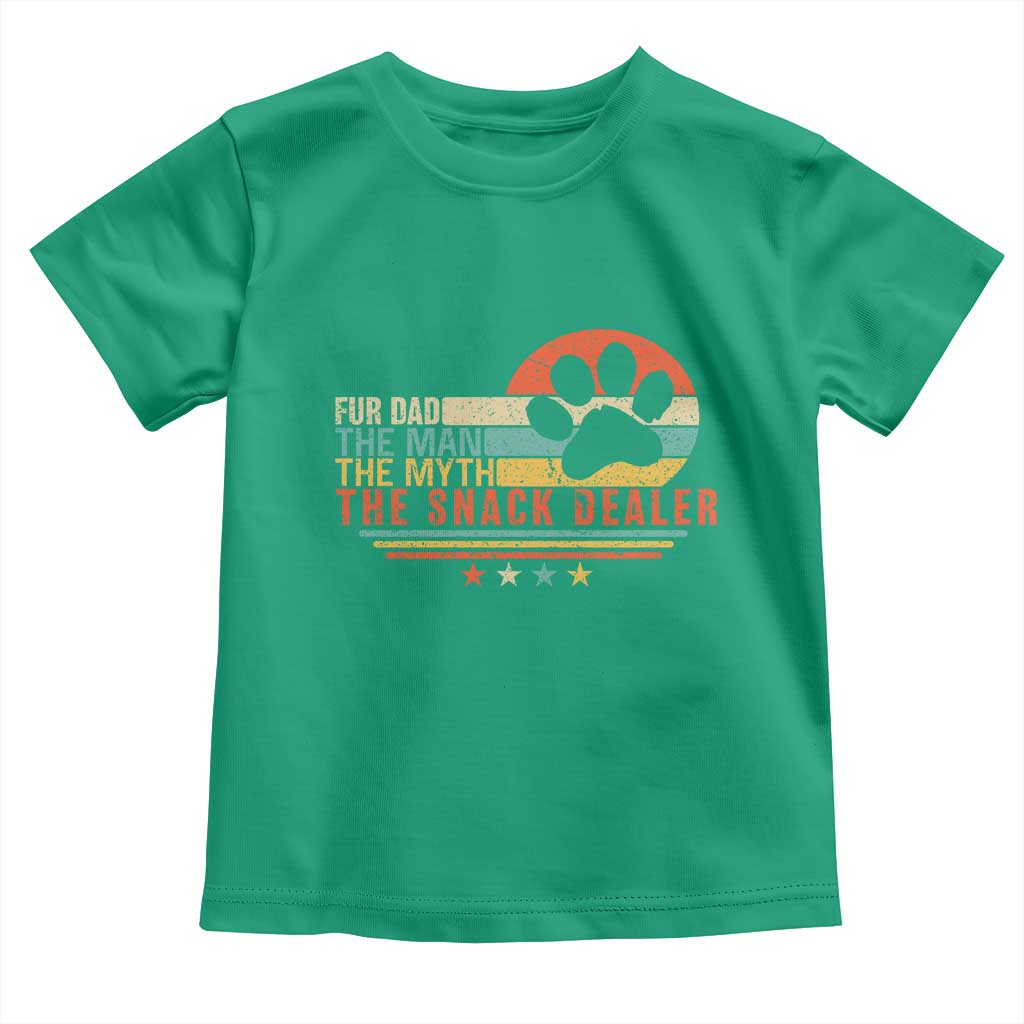 Fur Dad The Man The Myth The Snack Dealer Toddler T Shirt Dog Fathers Day
