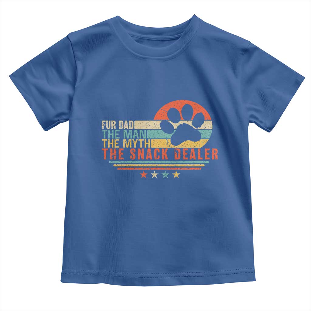 Fur Dad The Man The Myth The Snack Dealer Toddler T Shirt Dog Fathers Day
